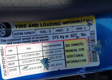 2014 Ford Focus Se из США, поврежденный, VIN 1FADP3F29EL181859